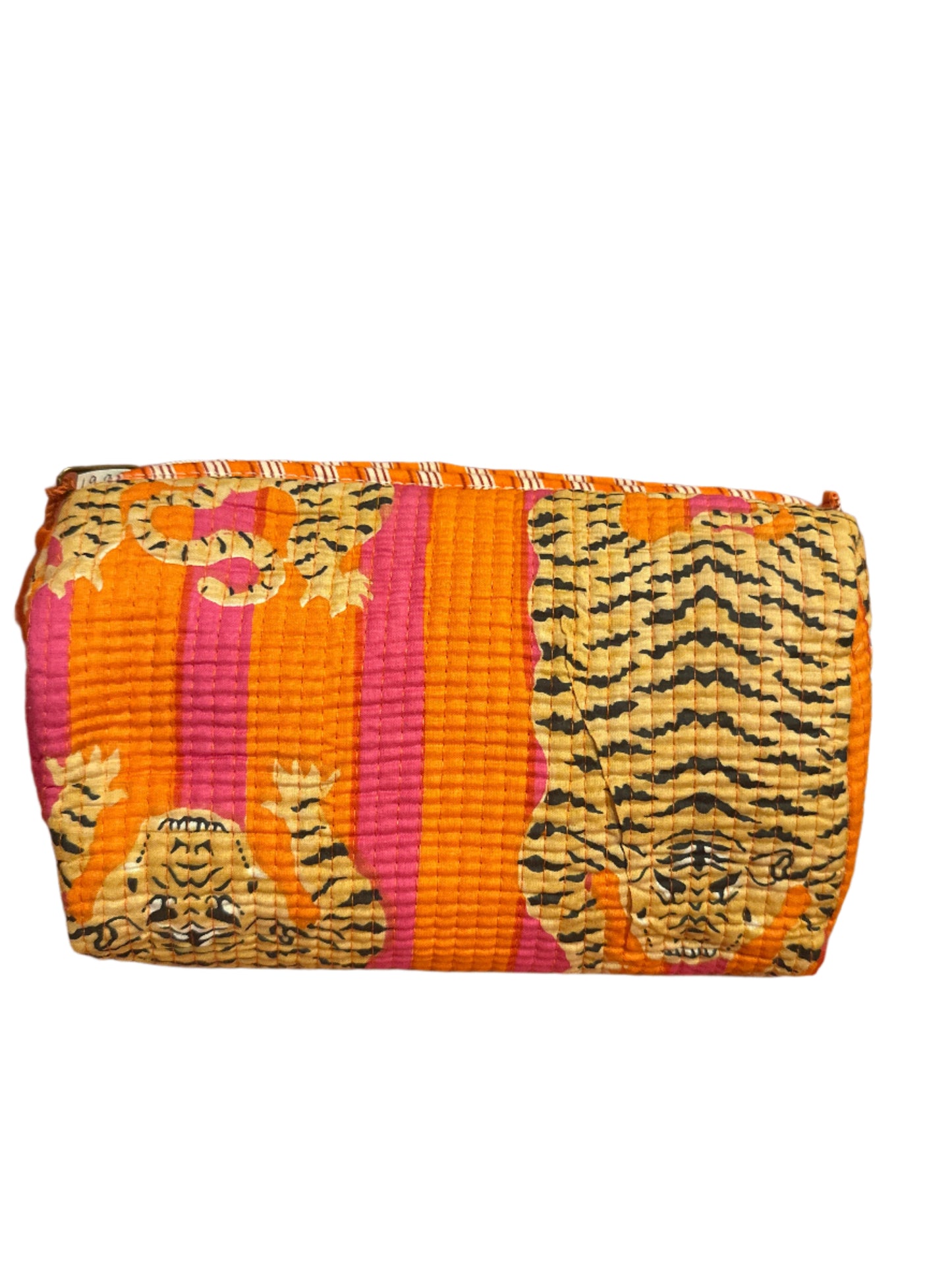 Tiger Print Large Cosmetic Bags
