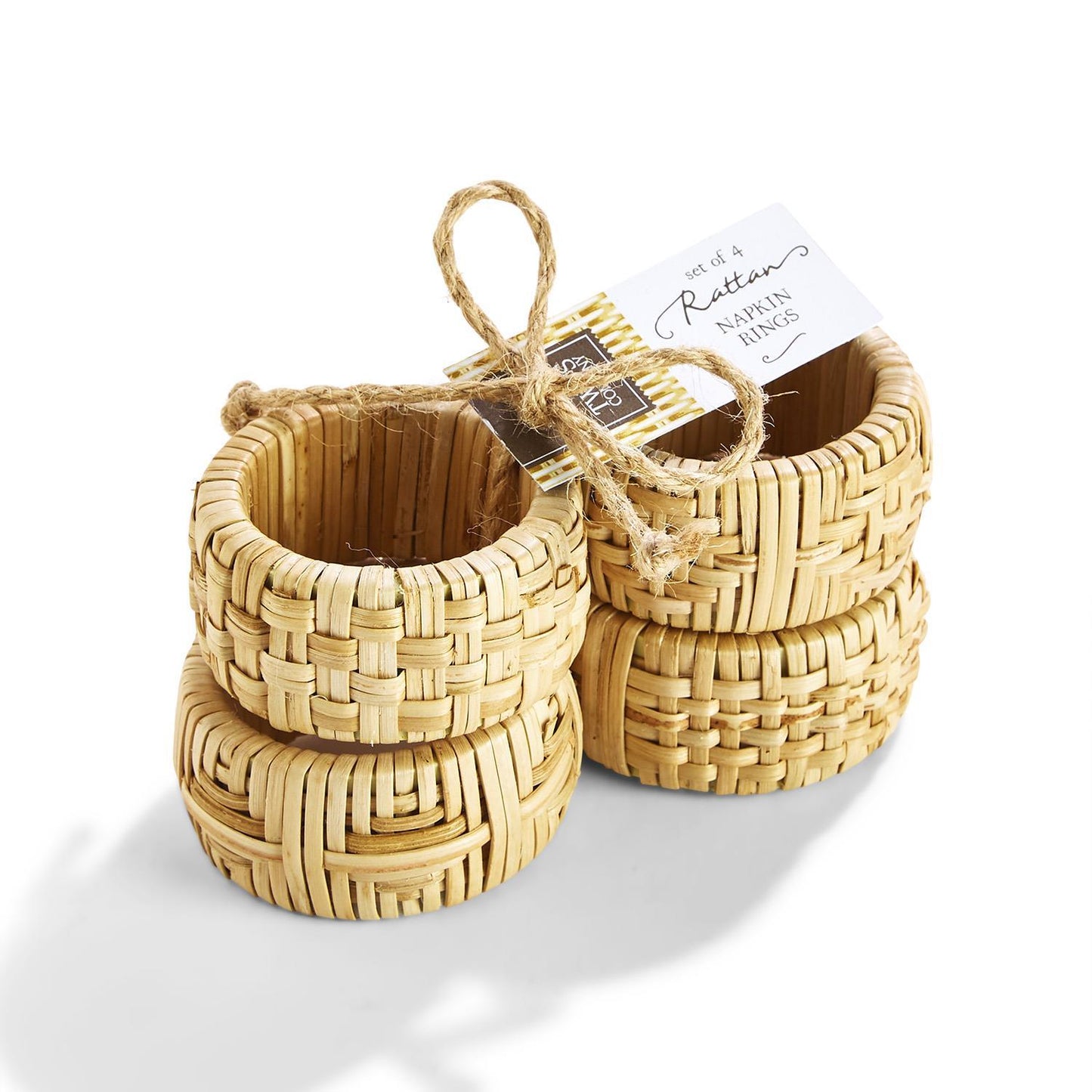 Hand-Crafted Cane Napkin Rings