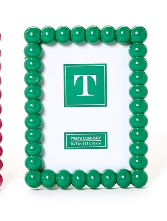 Hobnail Photo Frame - Green