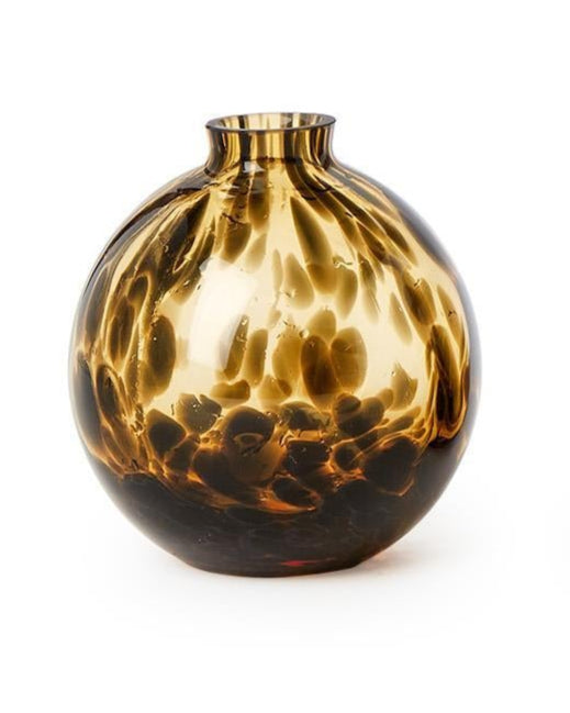 Tortoise Print Vases - Round