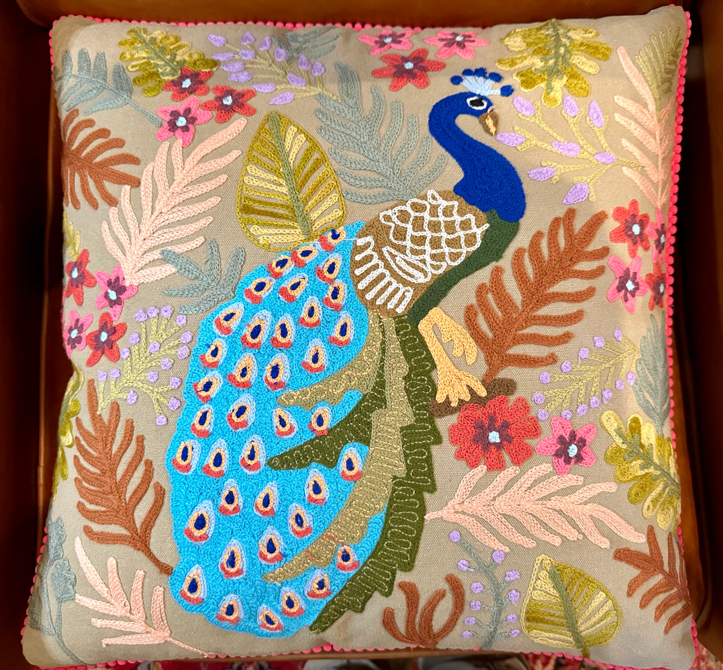 Embroidered Pillow