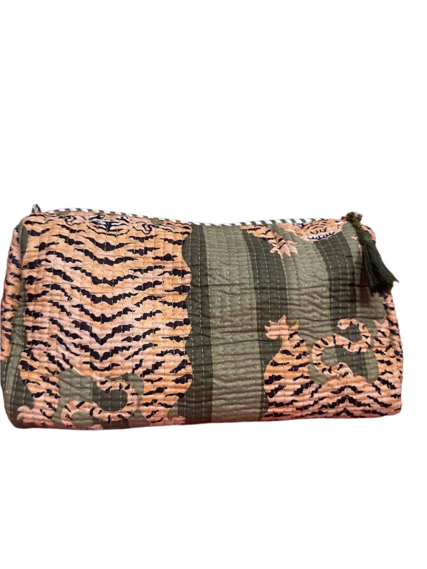 Tiger Print Large Cosmetic Bags