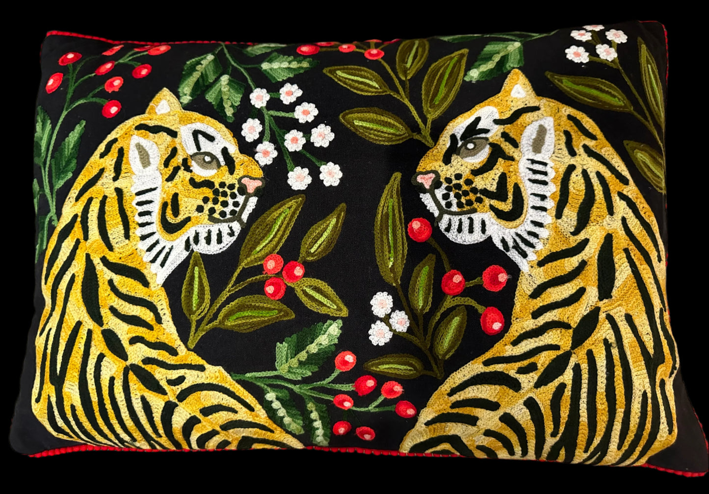 Embroidered pillow