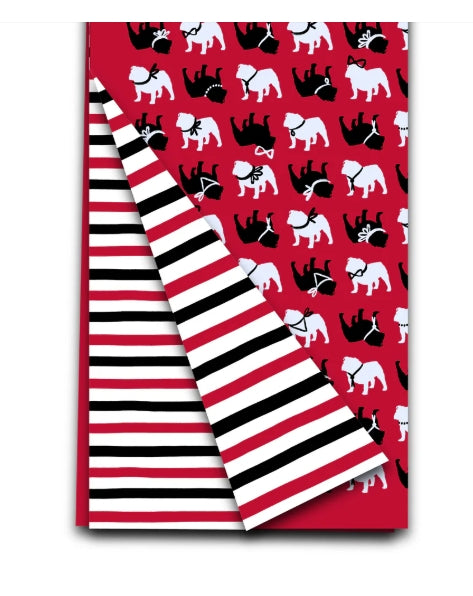 Double Sided Spirt Bulldog Tea Towel