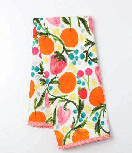 Double Sided Tutti Fruitti Tea Towel