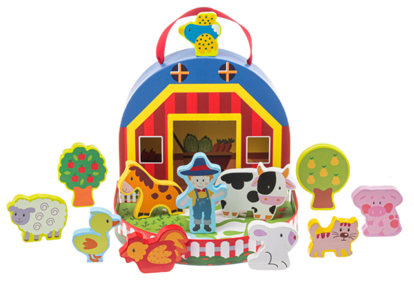 Wooden Farm Playset
