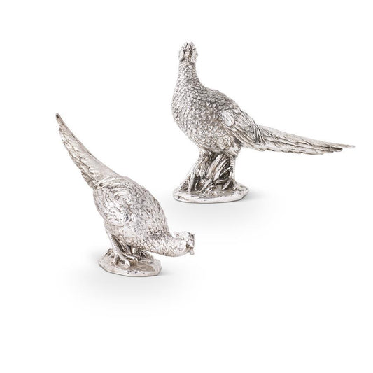 Pair of Silver Pheasants