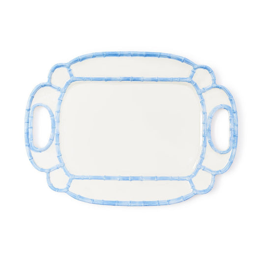 French Blue Bamboo Tray