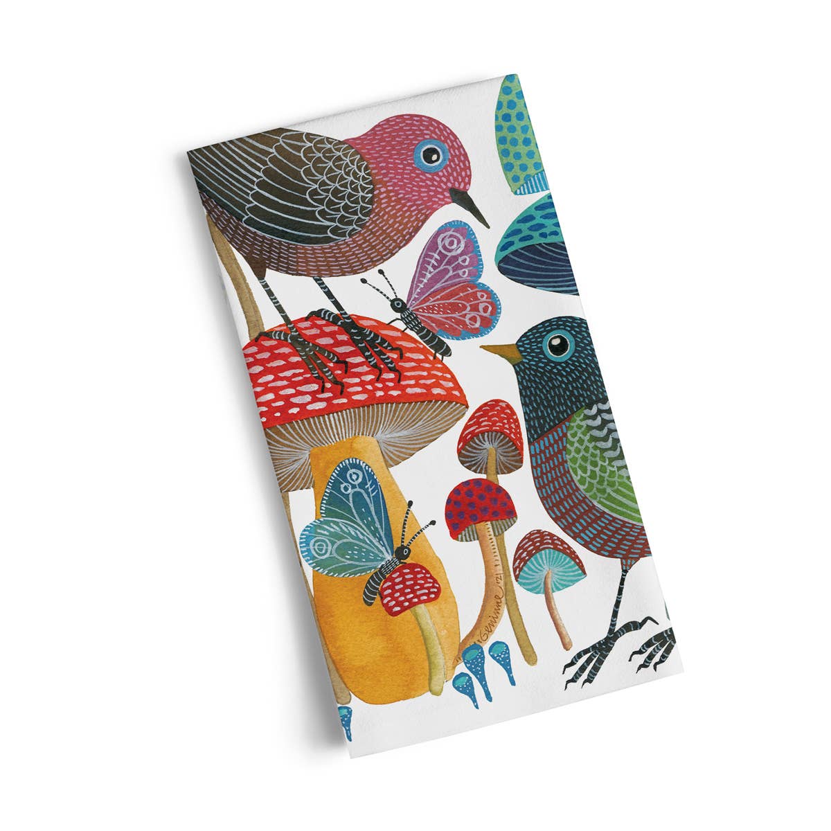 Mushroom Garden  | Cotton Tea Towel