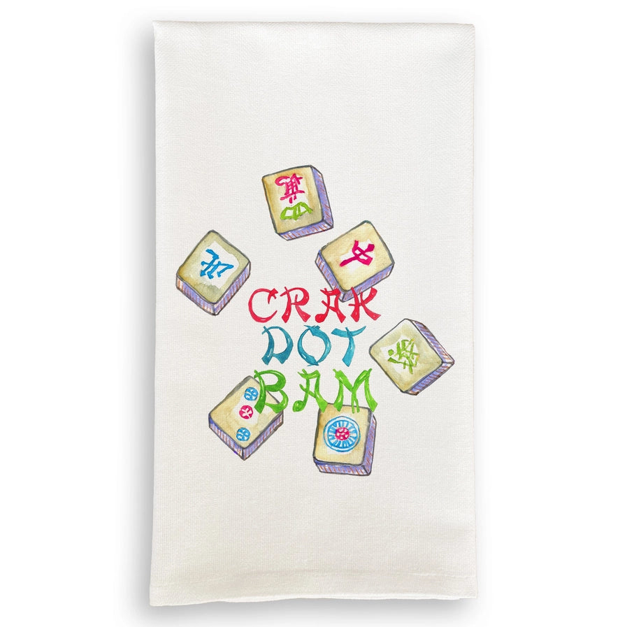 Colorful Mahjong Tiles Dish Towels