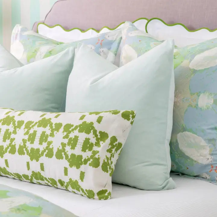 Laura Park Robins Egg Blue Velvet Pillow 22"