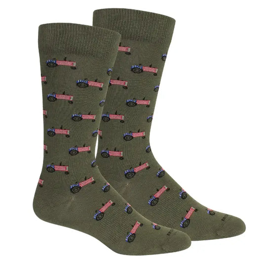 Farm America (Tractor Flag) Socks