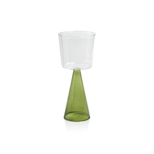 White Wine Glass- Green