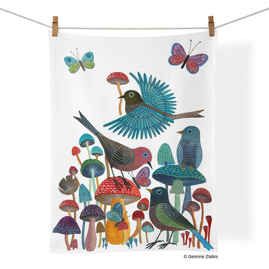 Mushroom Garden  | Cotton Tea Towel