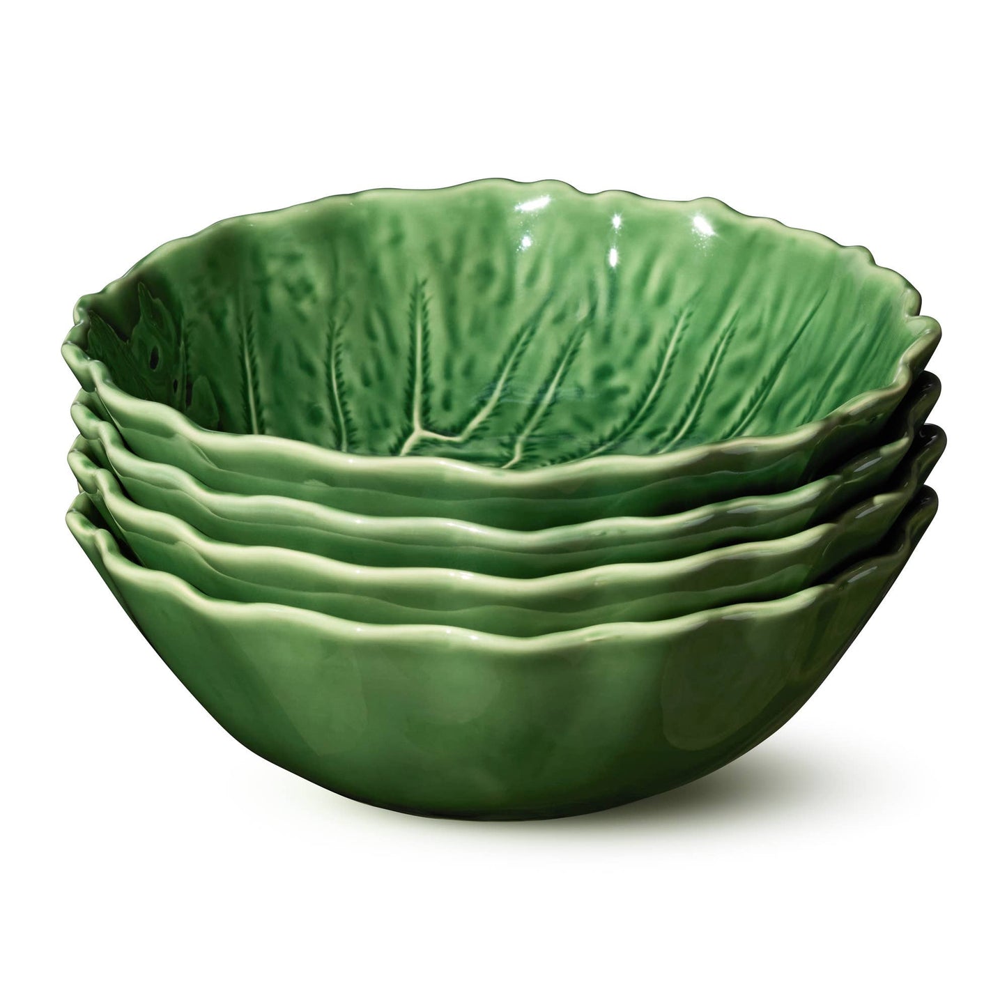 Le Jardin Cabbage 3-D Soup Bowl 8.5in x 2.75in 40 oz