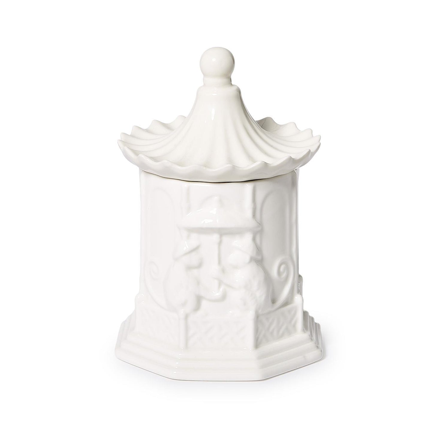 Pagoda Filled Candle with Amber Scent in Gift Box