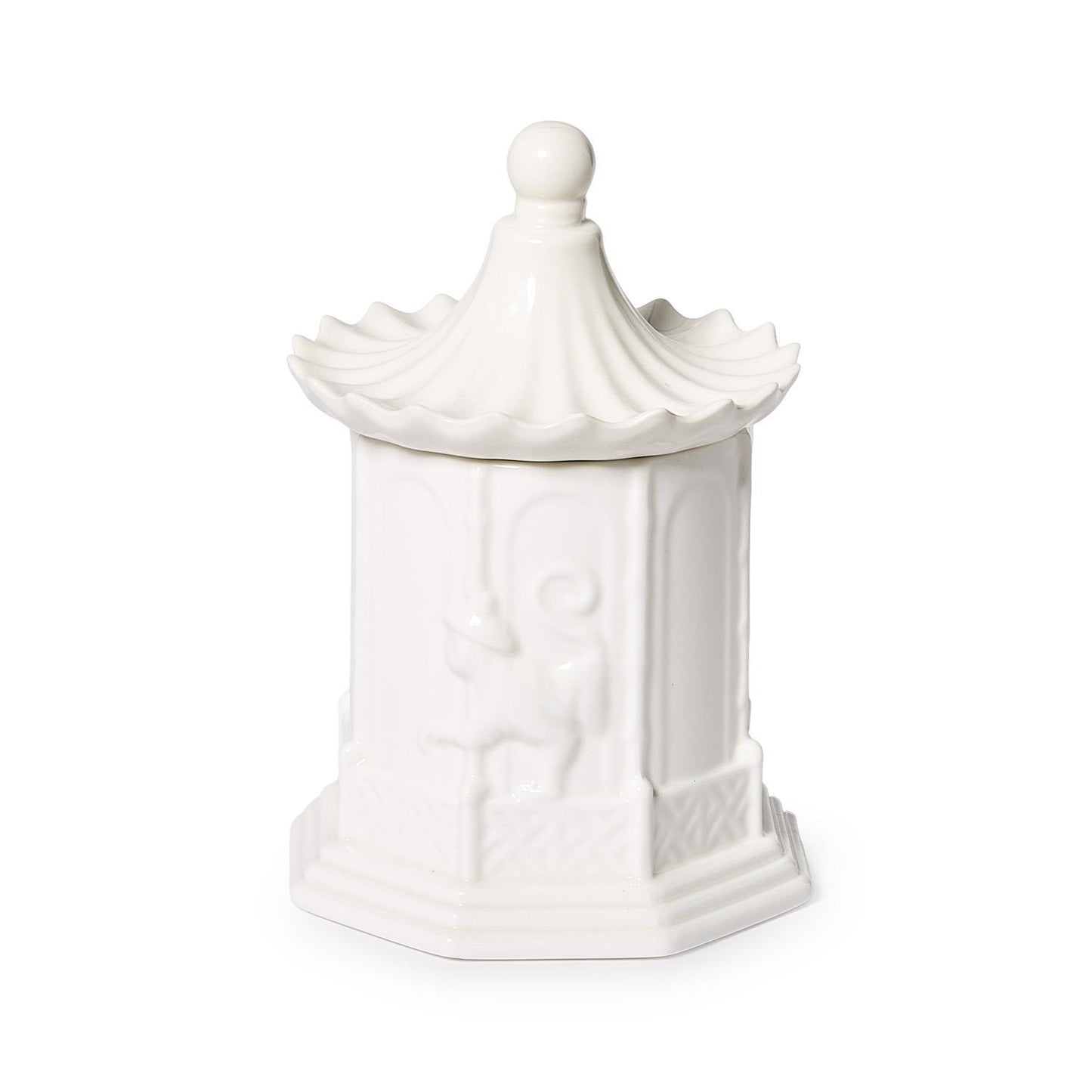 Pagoda Filled Candle with Amber Scent in Gift Box