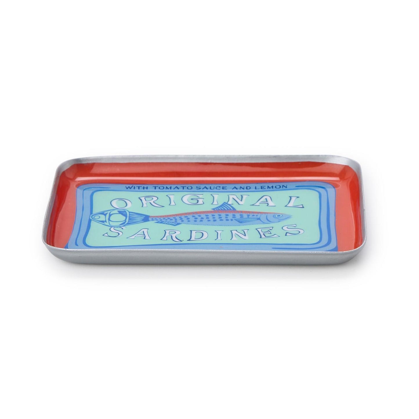 Sardines Metal Trinket / Desk Trays Includes 4 Designs (decorative use only) - Iron/Enamel