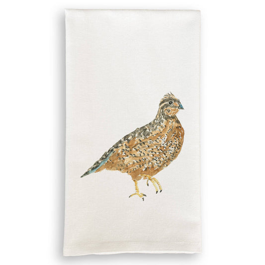 Brown Quail: Dishtowel