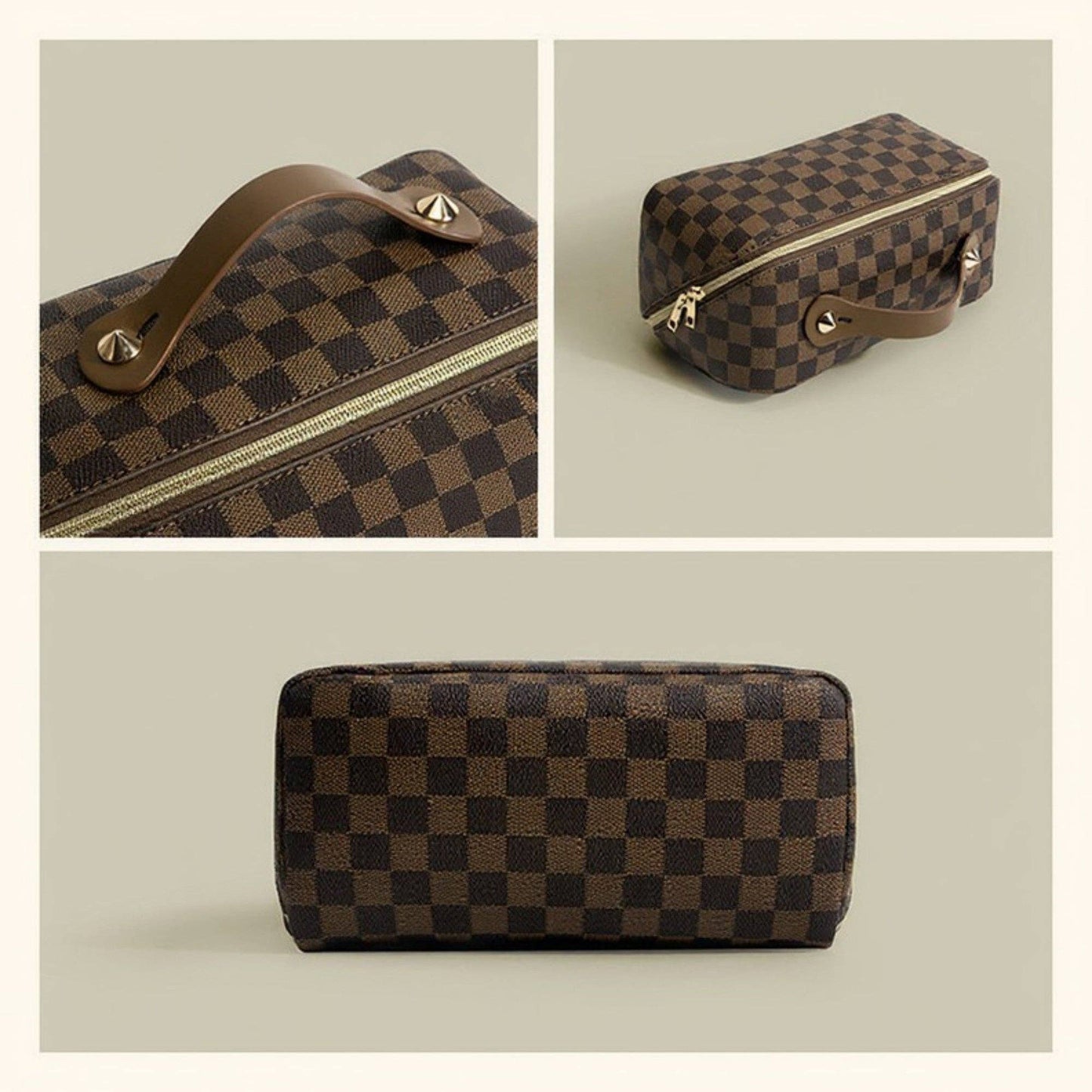 Multi-Compartment Travel Makeup Bag
