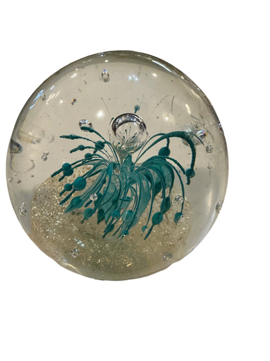 Paperweight, turquoise, vintage