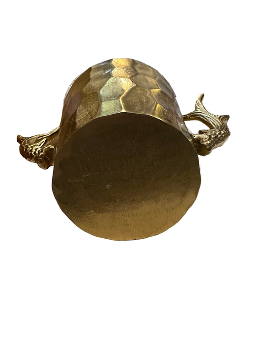 Gold Stag Antlers Faceted Ice Bucket