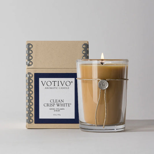 Votivo  Clean Crisp White 6.8 oz candle