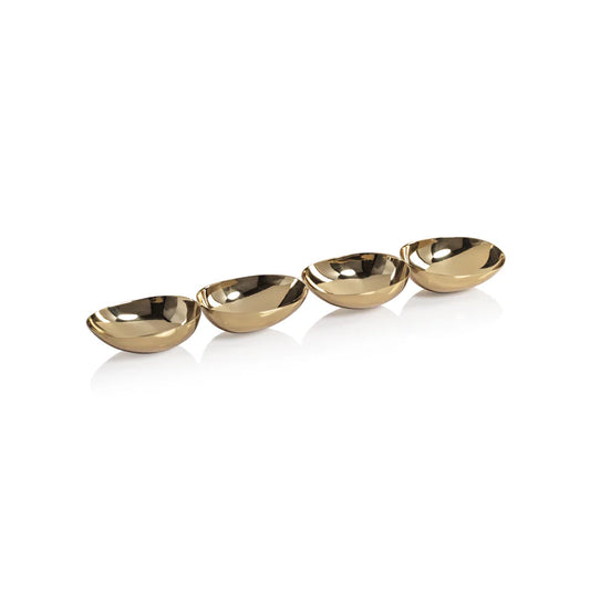 4-Tier Nut Bowl - Polished Gold