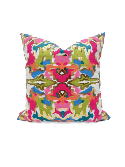 Gold Foil Vanessa Kaleidoscope Pillow