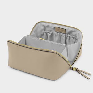 Katie Loxton SOHO LARGE MAKE UP / WASH BAG | Light Taupe