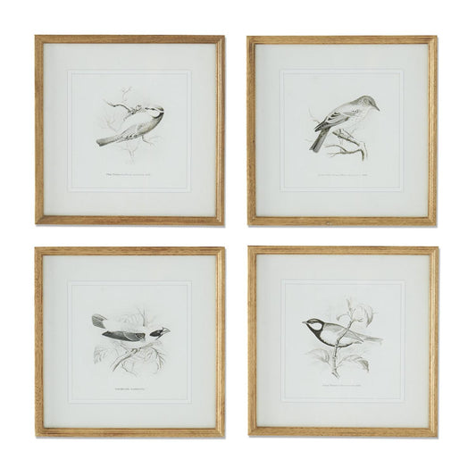 Bird Picture in Natural Wood Frame