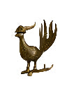 Antique Brass Bird Candlestick