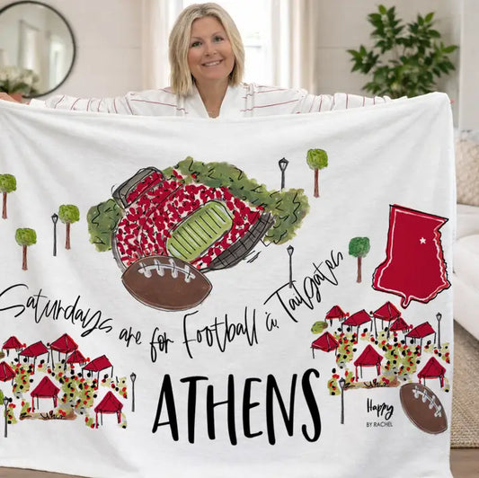 Athens Saturdays Game Day Fleece Blanket