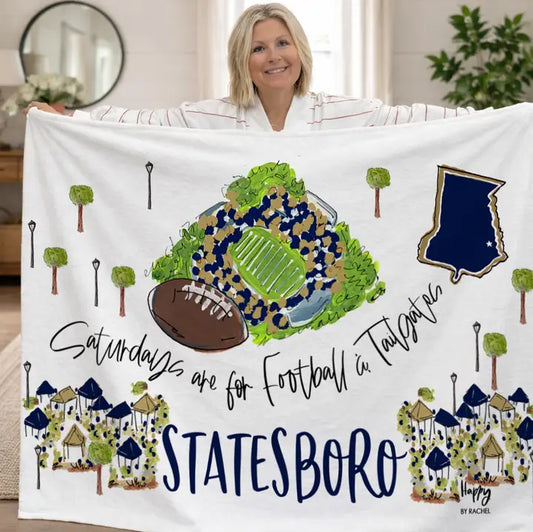Statesboro Saturdays Game Day Fleece Blanket