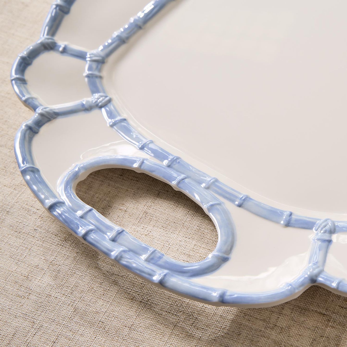 French Blue Bamboo Tray