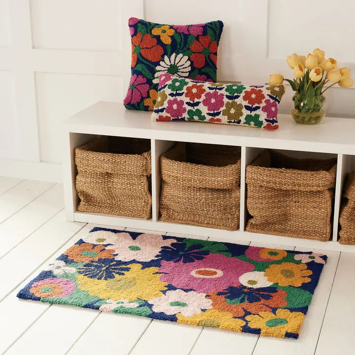 Groovy Blooms Hook Pillow