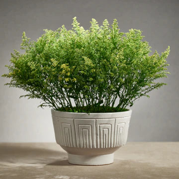 Luna Etched Ceramic Bowl, Planter