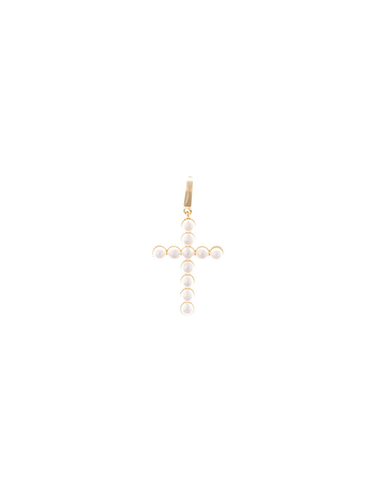 Michelle McDowell Cross Pearl Cross Charm
