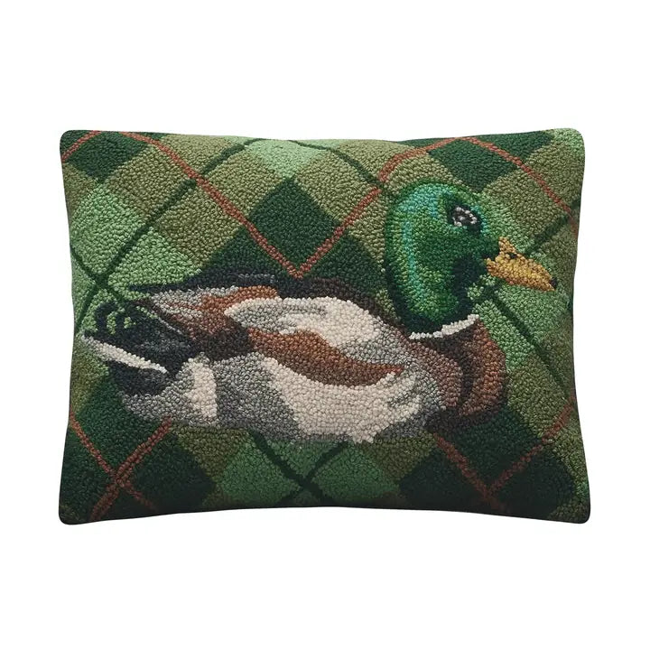 Mallard Plaid Pillow