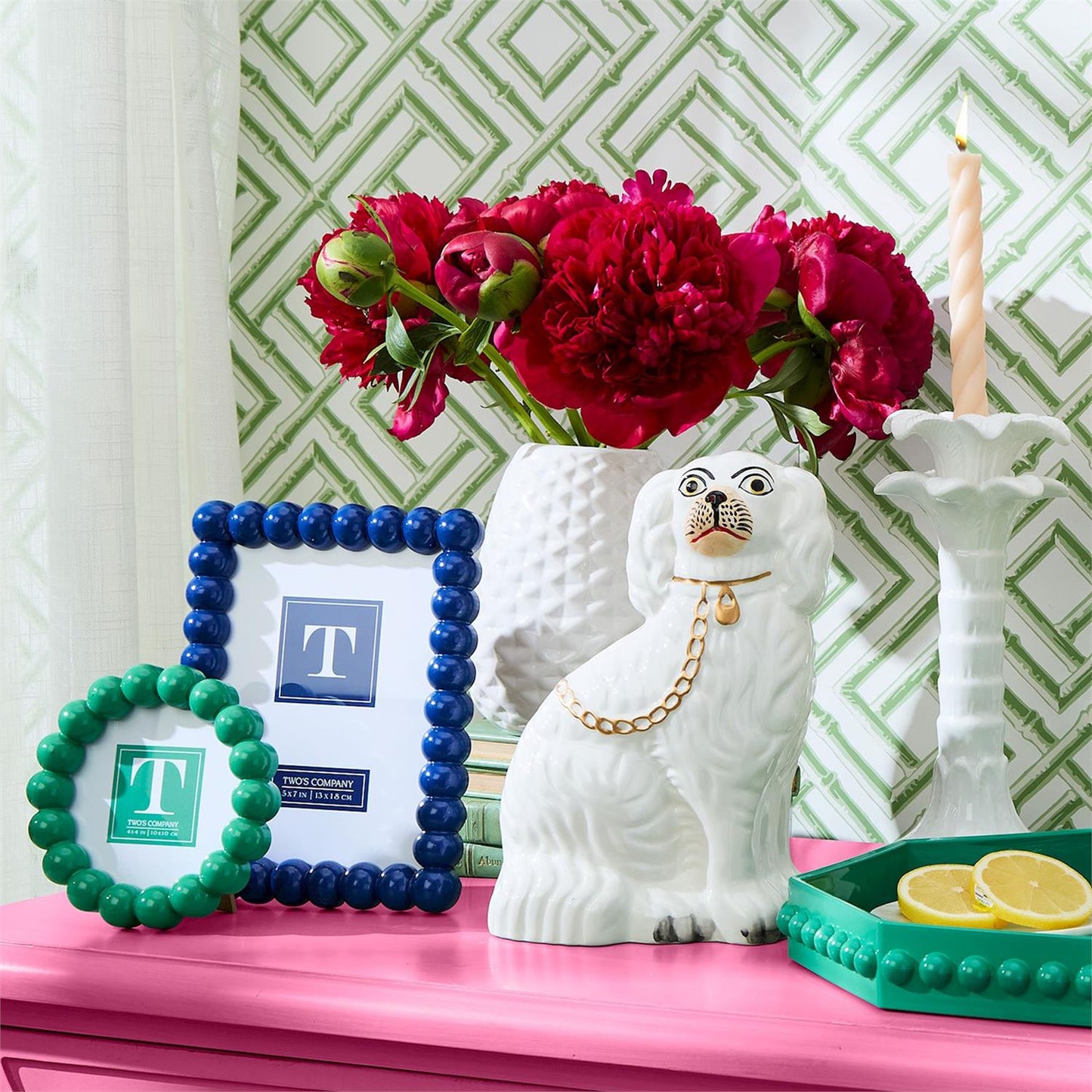 Hobnail Colorful picture frame- Blue