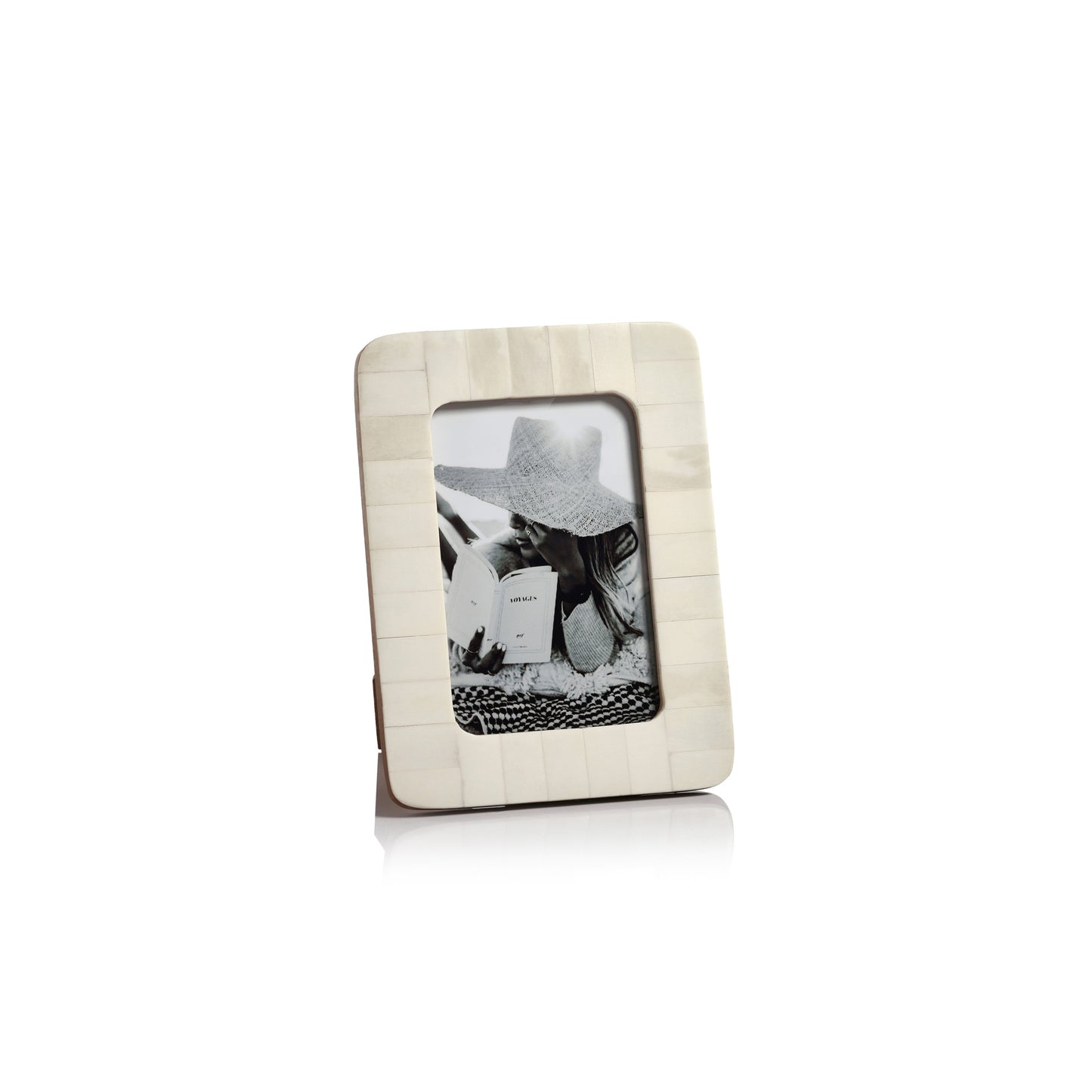White Bone Inlay Photo Frame - 4x6
