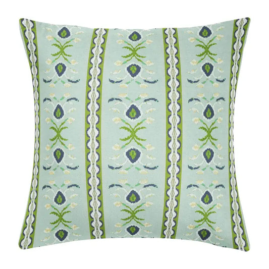 Laura Park Rosemary Stripe Lagoon Pillow