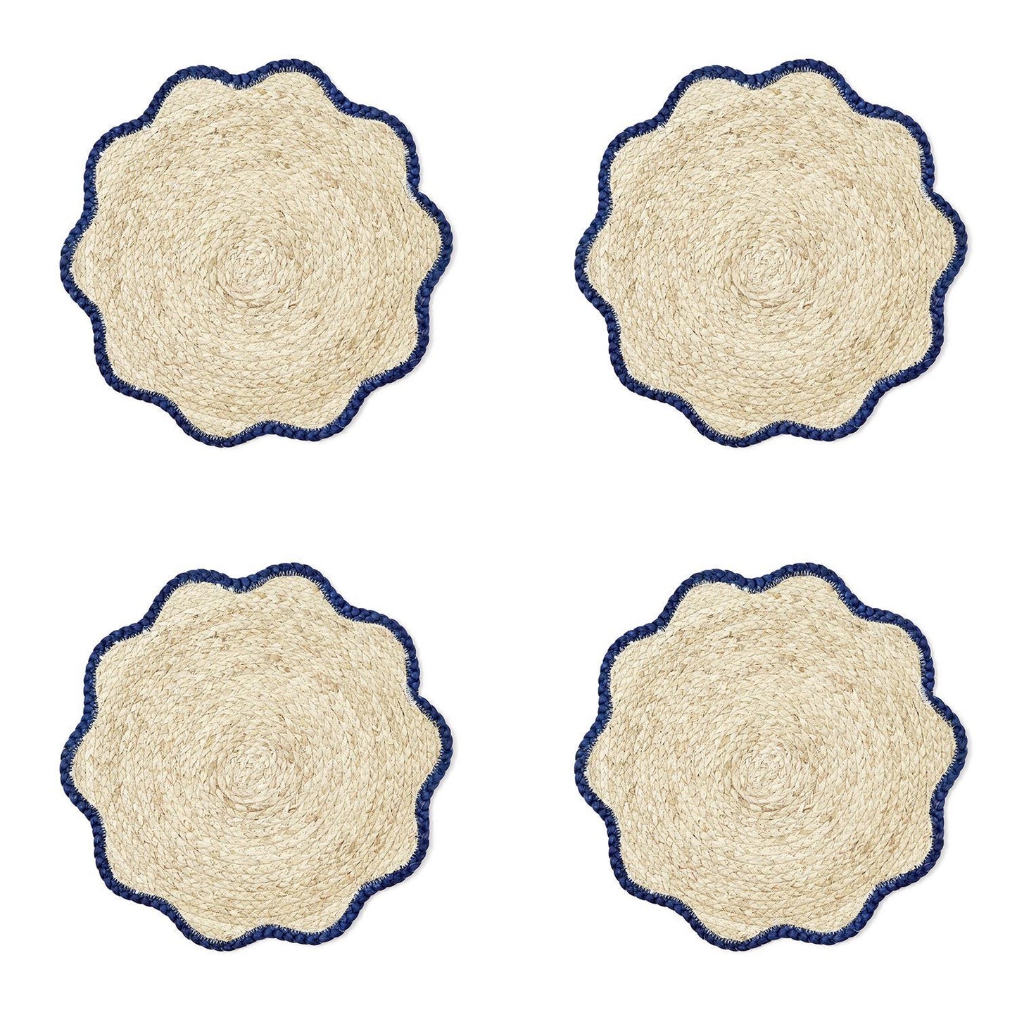 S/4 Handwoven Scalloped Edge Placemats