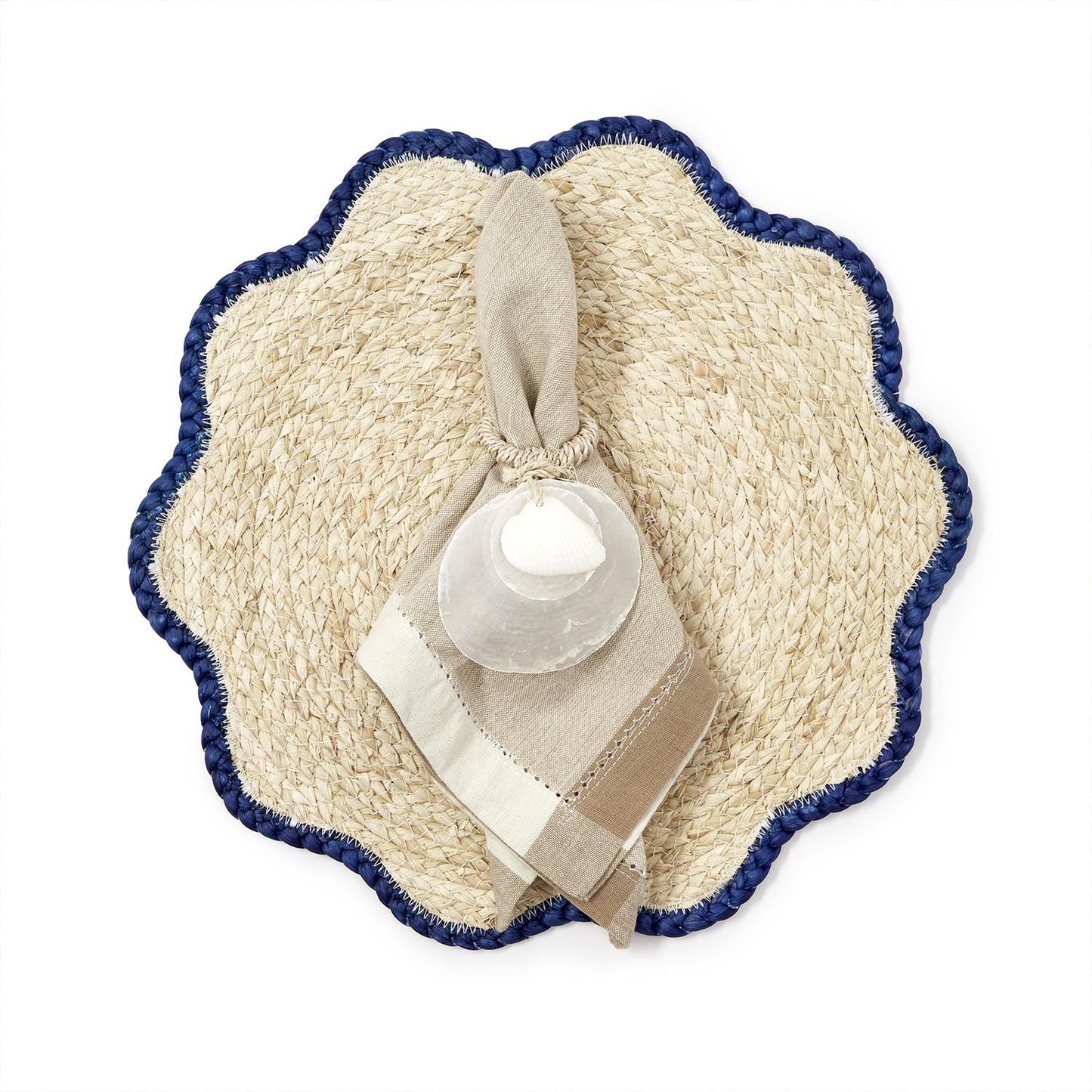 S/4 Handwoven Scalloped Edge Placemats