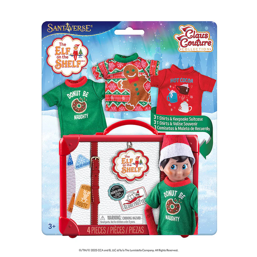 Elf on the Shelf Festive Fun T-Shirt Set